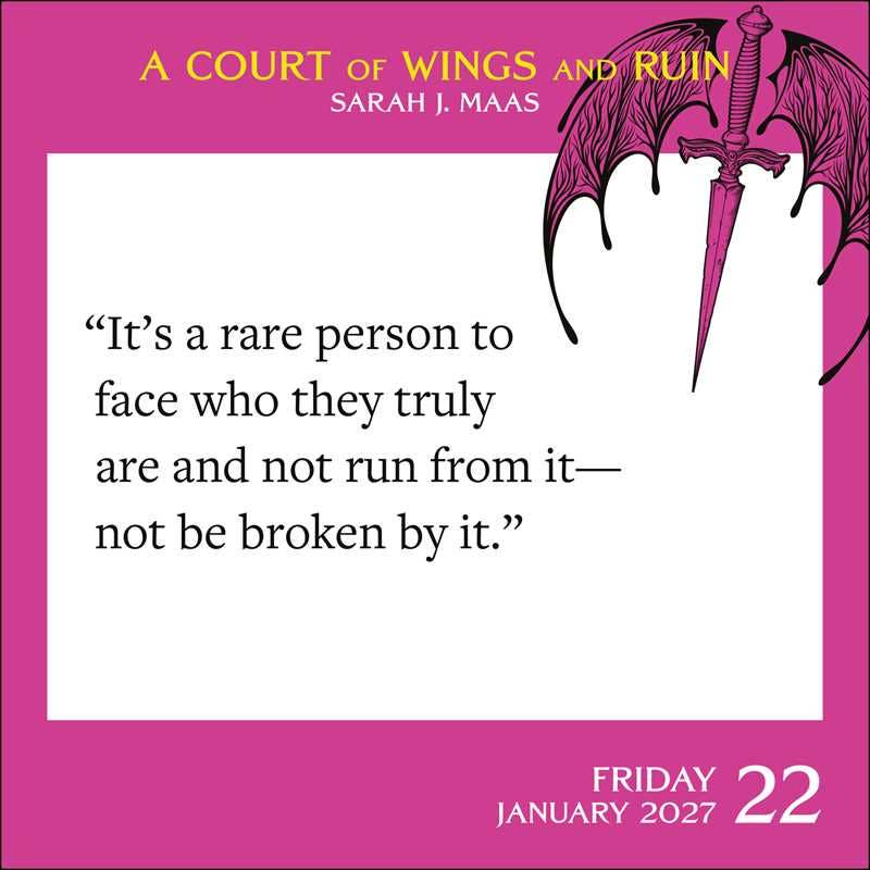 Court of Thorns and Roses 2027 Day-to-Day Calendar