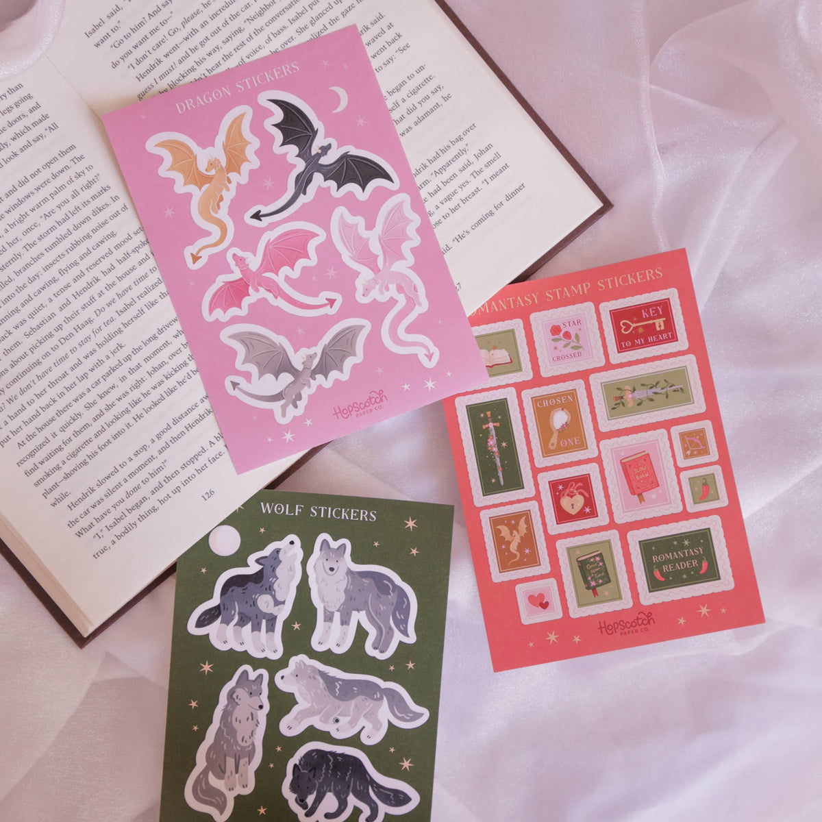 Romantasy Stamps Sticker Sheet