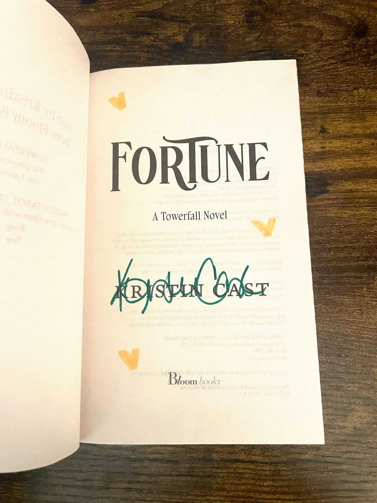 SIGNED - Fortune by Kristin Cast