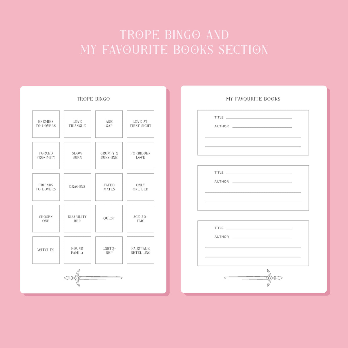 Romantasy Reading Journal