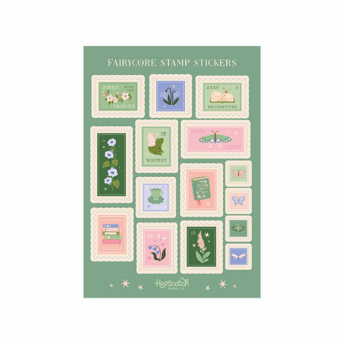 Fairycore Stamps Sticker Sheet