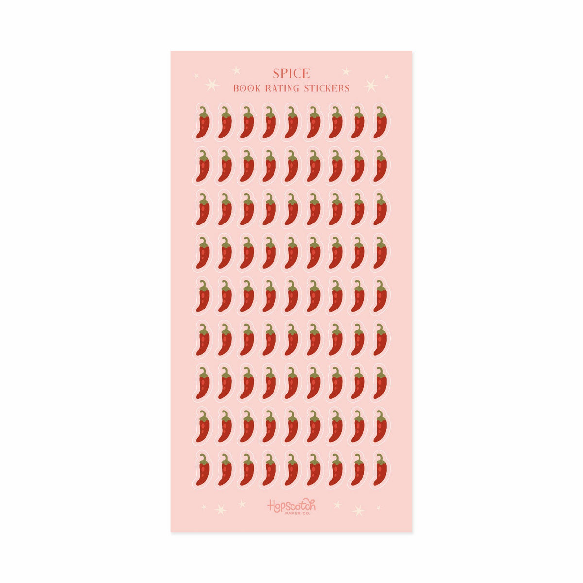 Spice Rating Sticker Sheet